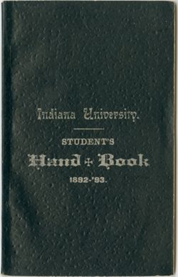Indiana University YMCA, Red Book, collection, 1892-1971, C330 - TEST