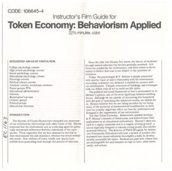 Token Economy: Behaviorism Applied